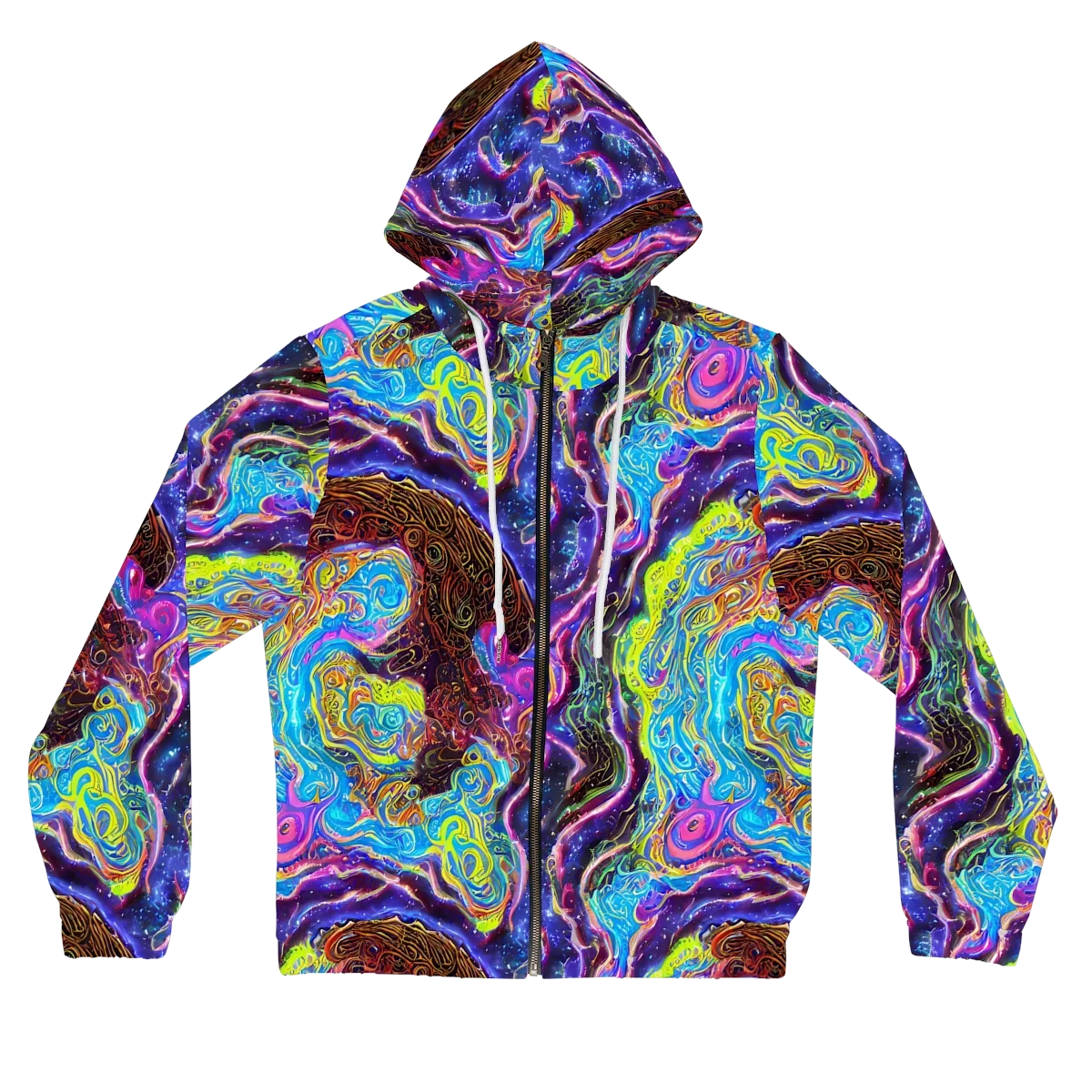 Stellar Riptide on Women's Full-Zip Hoodie — Front