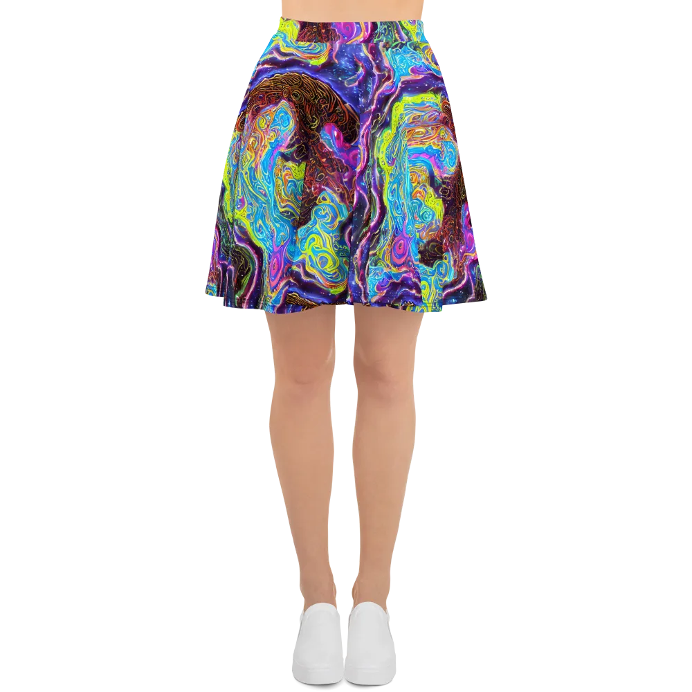 Stellar Riptide on Skater Skirt — Front