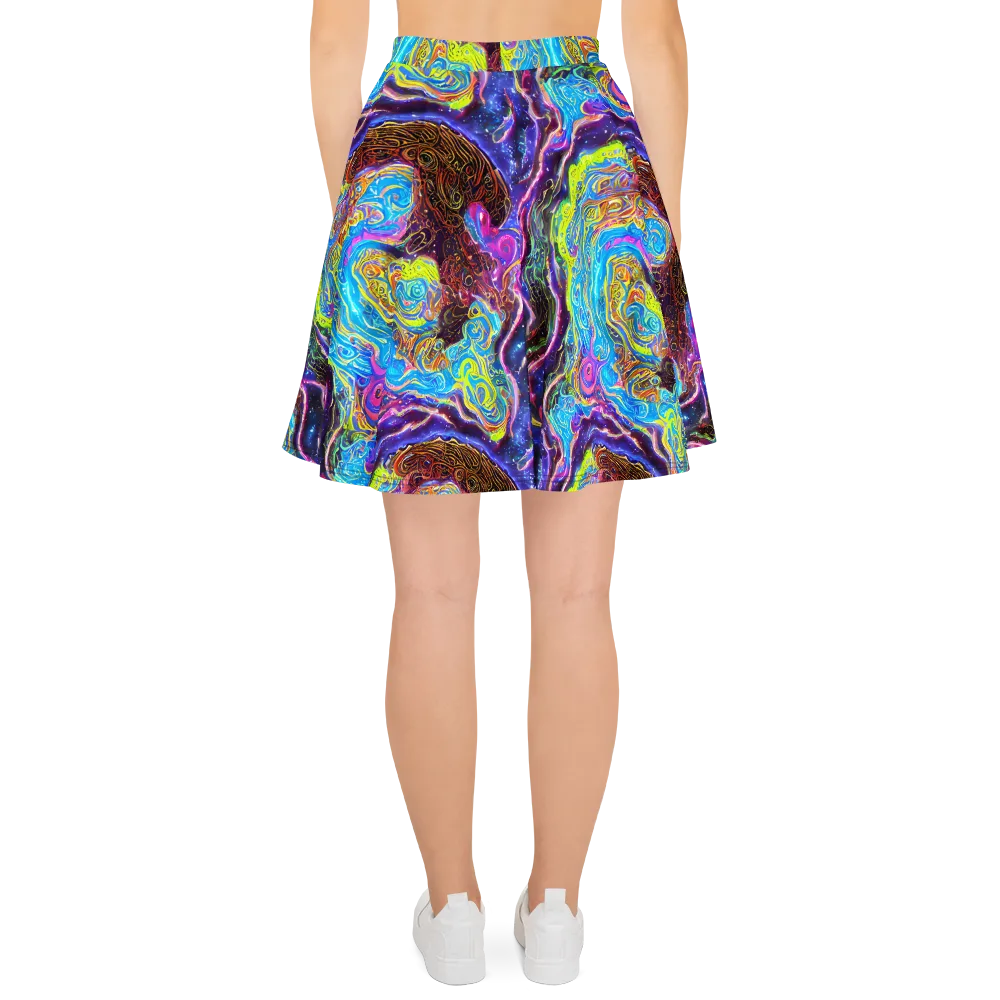 Stellar Riptide on Skater Skirt — Back