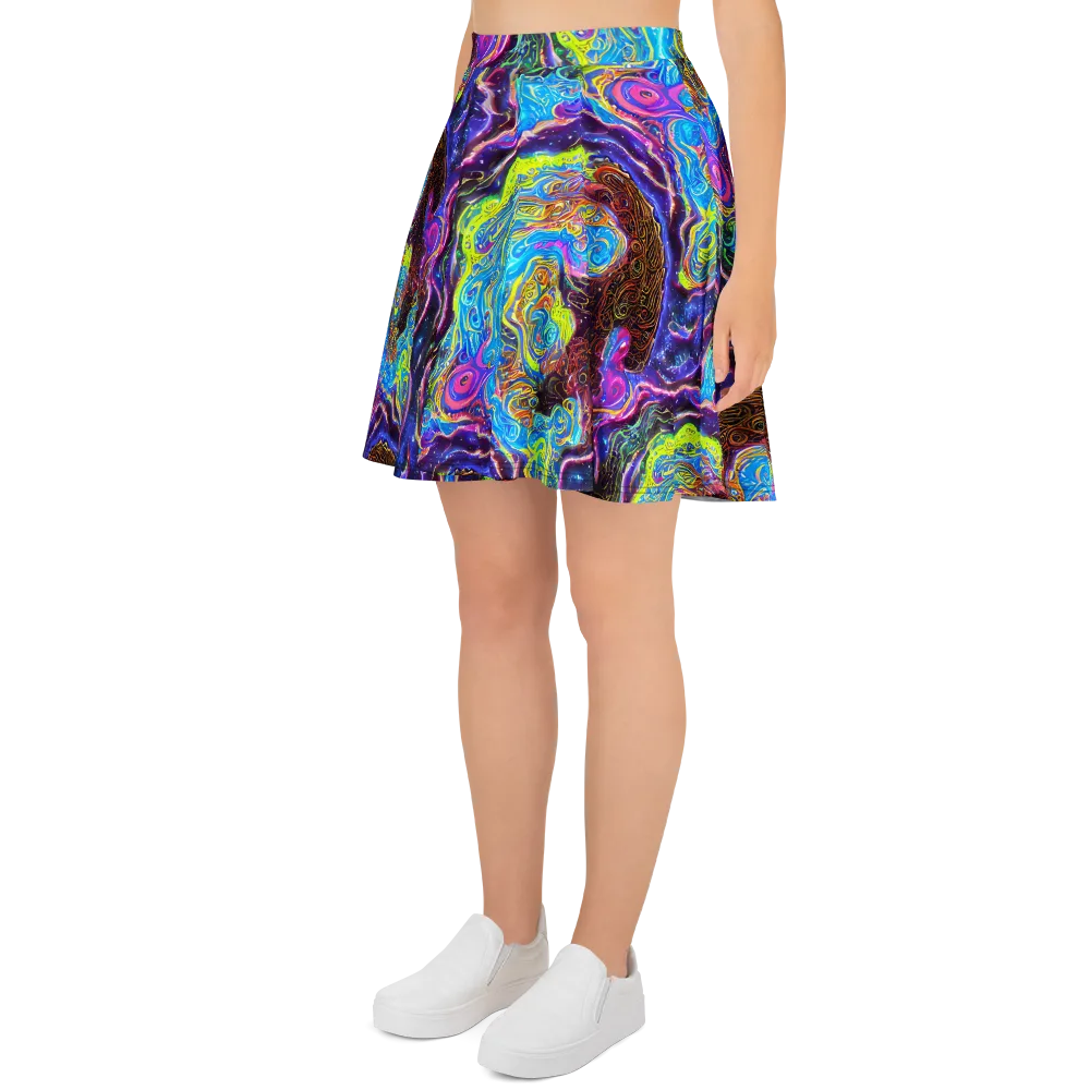 Stellar Riptide on Skater Skirt — Left