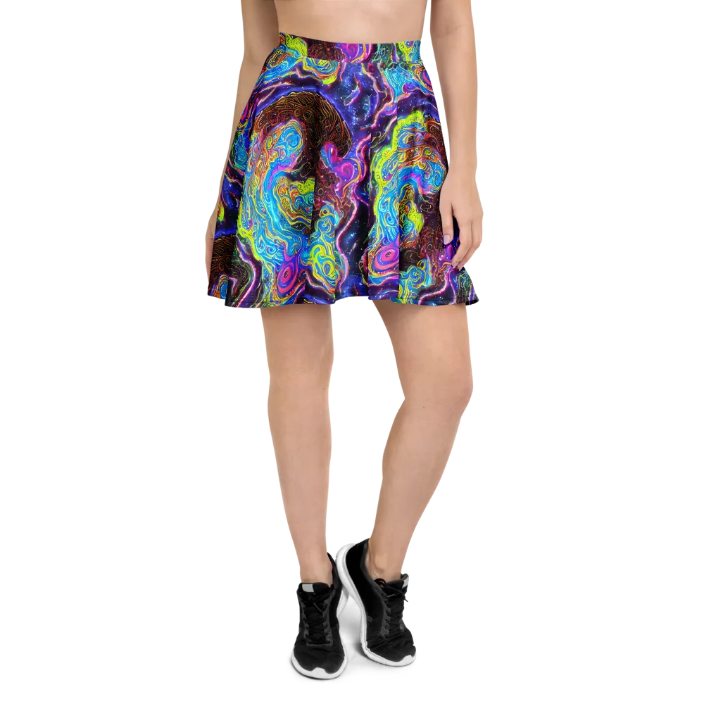 Stellar Riptide on Skater Skirt — Front