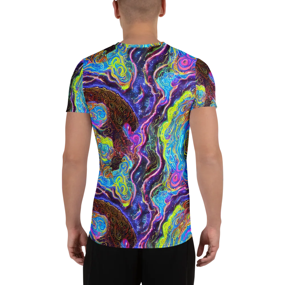 Stellar Riptide on Men's Athletic T-Shirt — Back