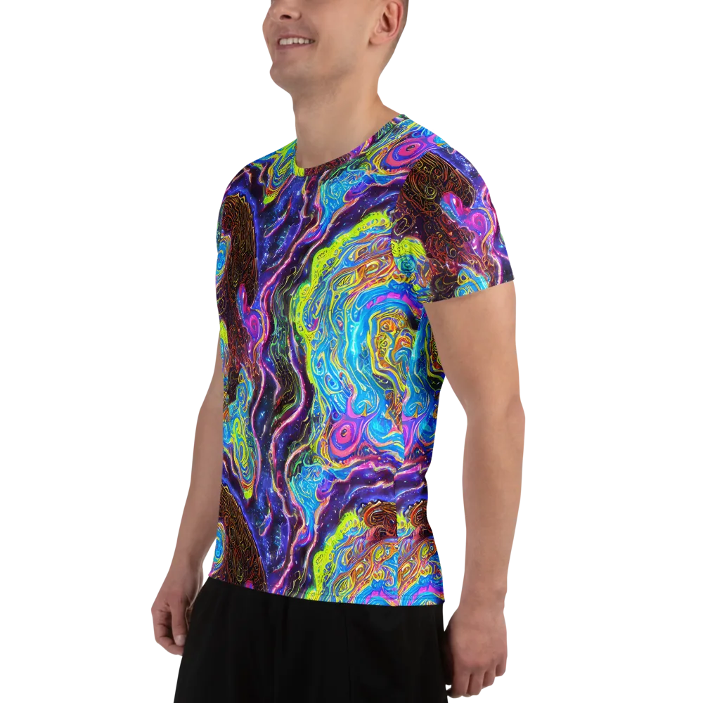 Stellar Riptide on Men's Athletic T-Shirt — Left