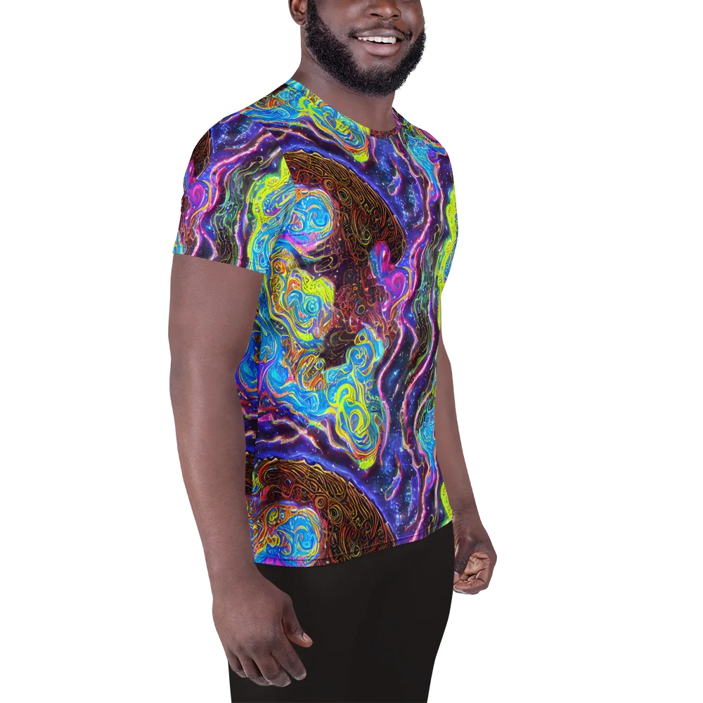 Stellar Riptide on Men's Athletic T-Shirt — Right