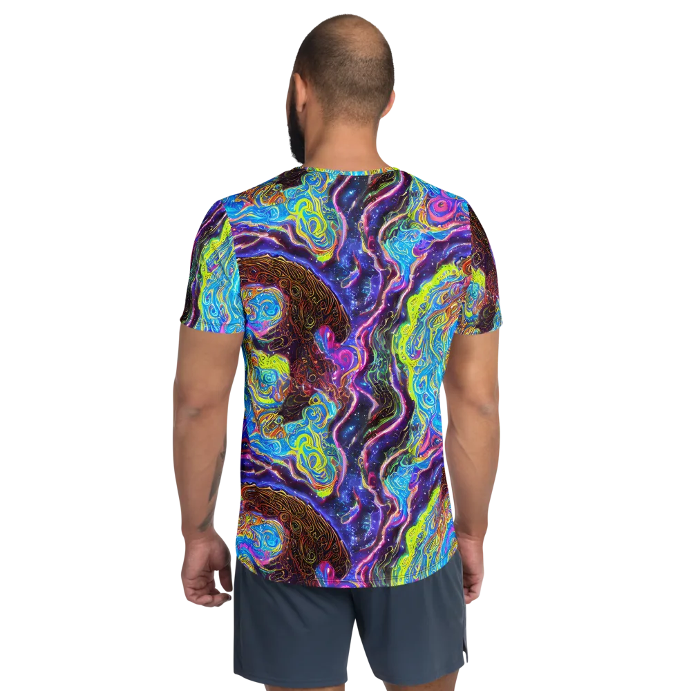 Stellar Riptide on Men's Athletic T-Shirt — Back