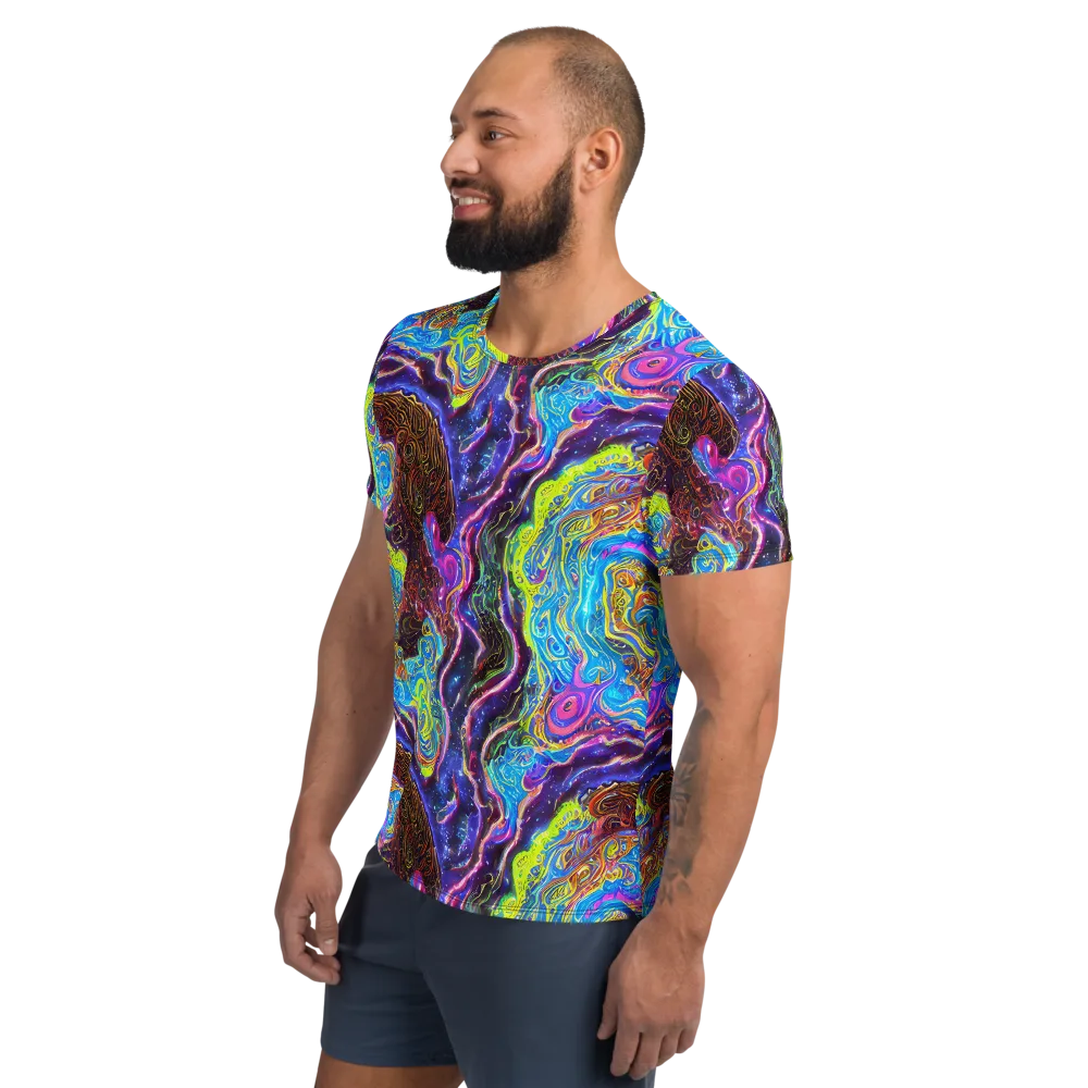 Stellar Riptide on Men's Athletic T-Shirt — Left