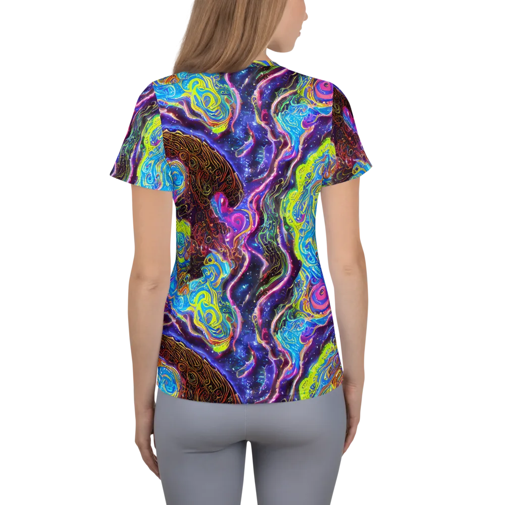 Stellar Riptide on Women's Athletic T-Shirt — Back