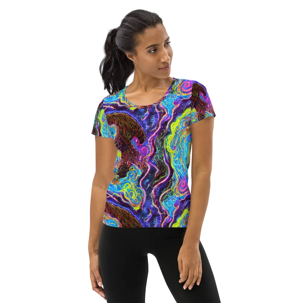 Stellar Riptide on Women's Athletic T-Shirt — Front