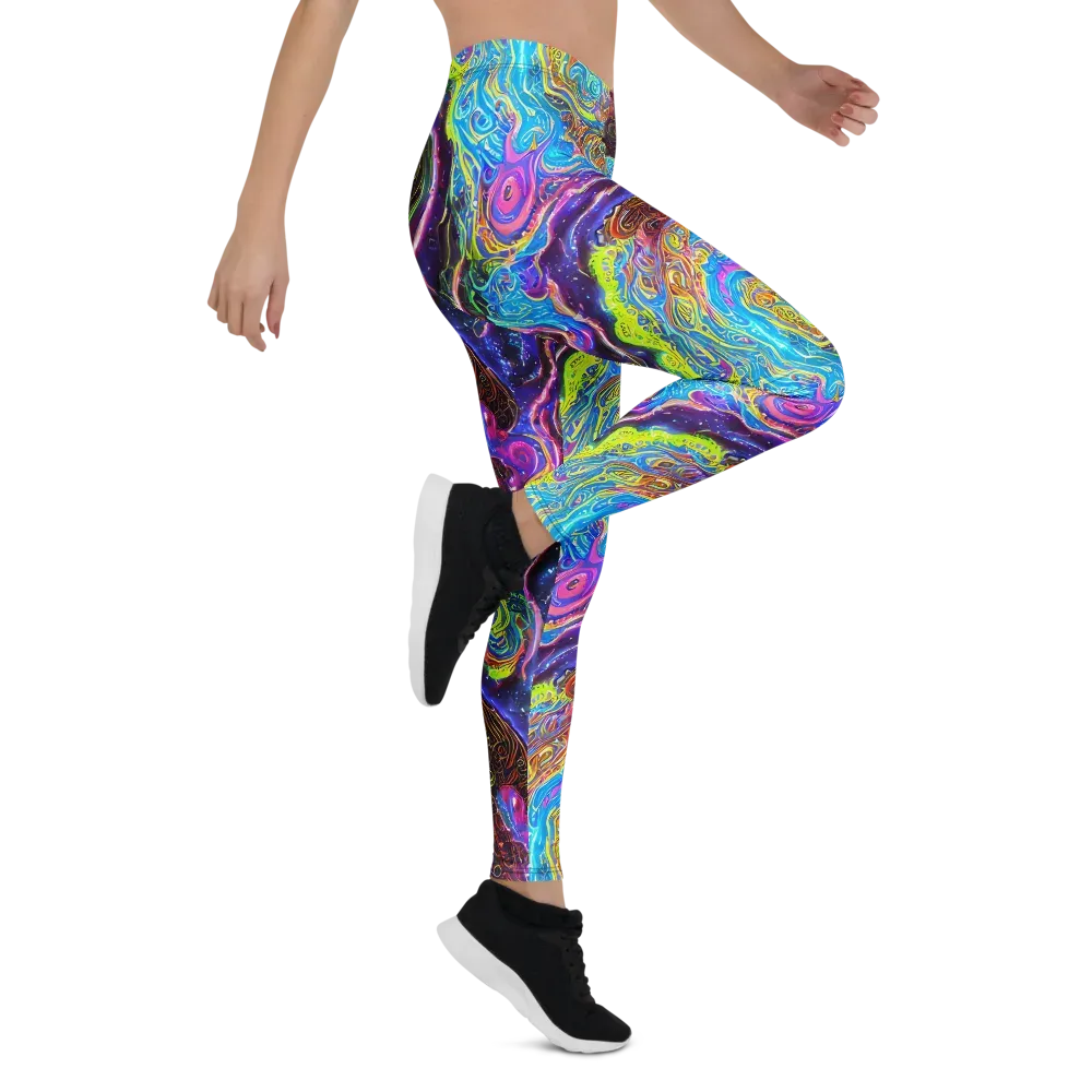 Stellar Riptide on Leggings — Right
