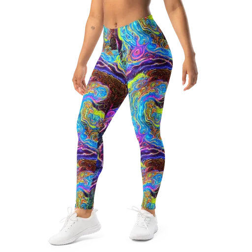 Stellar Riptide on a Leggings