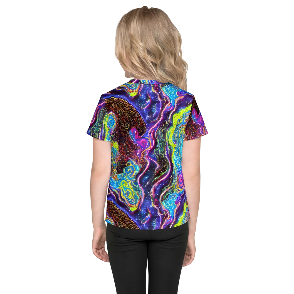 Stellar Riptide on Kids Crew Neck T-Shirt — Back