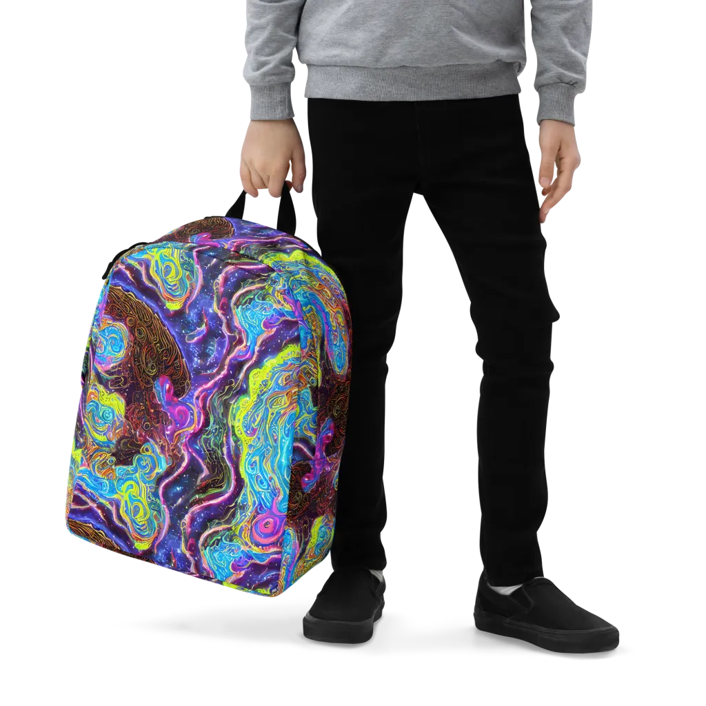 Stellar Riptide on Minimalist Backpack — Zoomed-in
