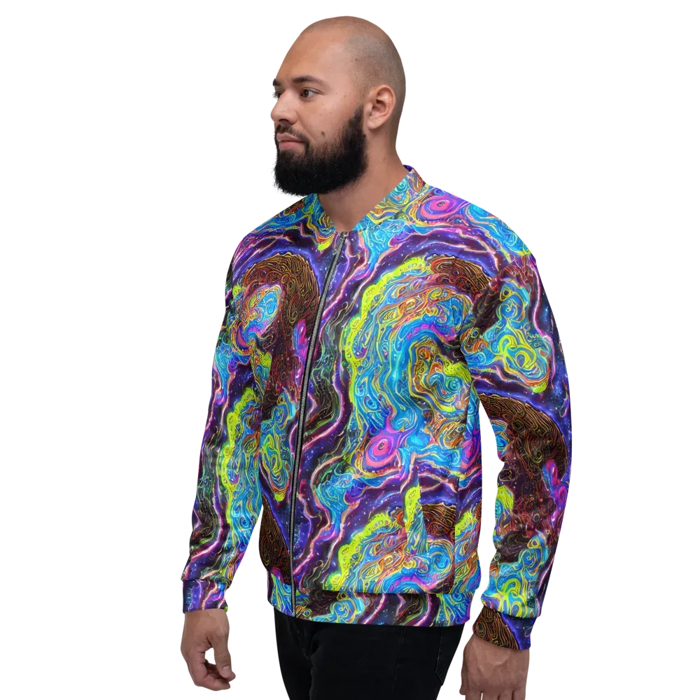 Stellar Riptide on Bomber Jacket — Left