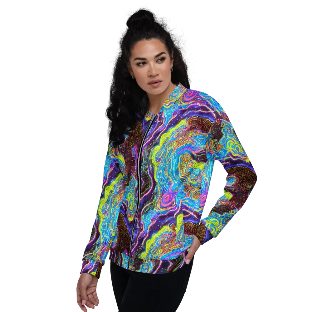 Stellar Riptide on Bomber Jacket — Left