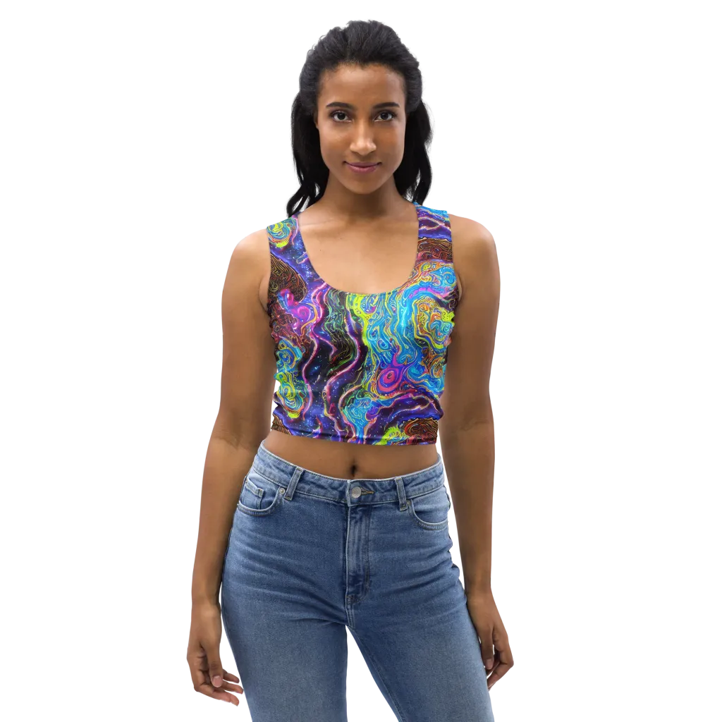 Stellar Riptide on Crop Top — Front