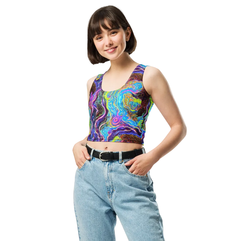 Stellar Riptide on Crop Top — Front