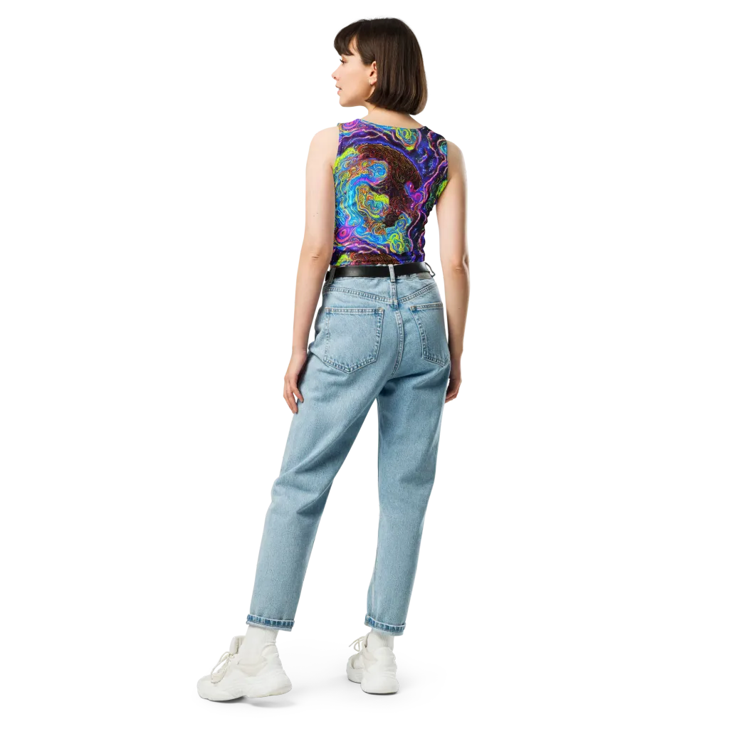 Stellar Riptide on Crop Top — Back