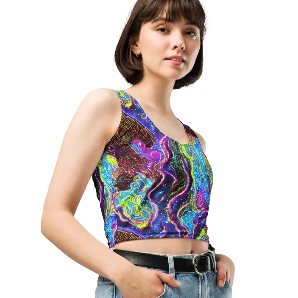 Stellar Riptide on Crop Top — Right Front