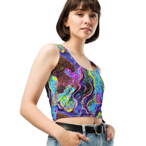Stellar Riptide on a Crop Top