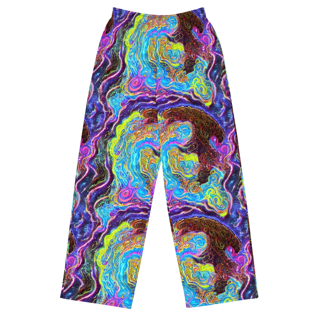 Stellar Riptide on Wide-Leg Pants — Front