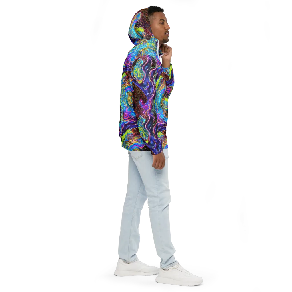 Stellar Riptide on Men's Windbreaker — Right