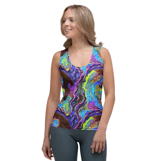 Stellar Riptide on a Women's Tank Top