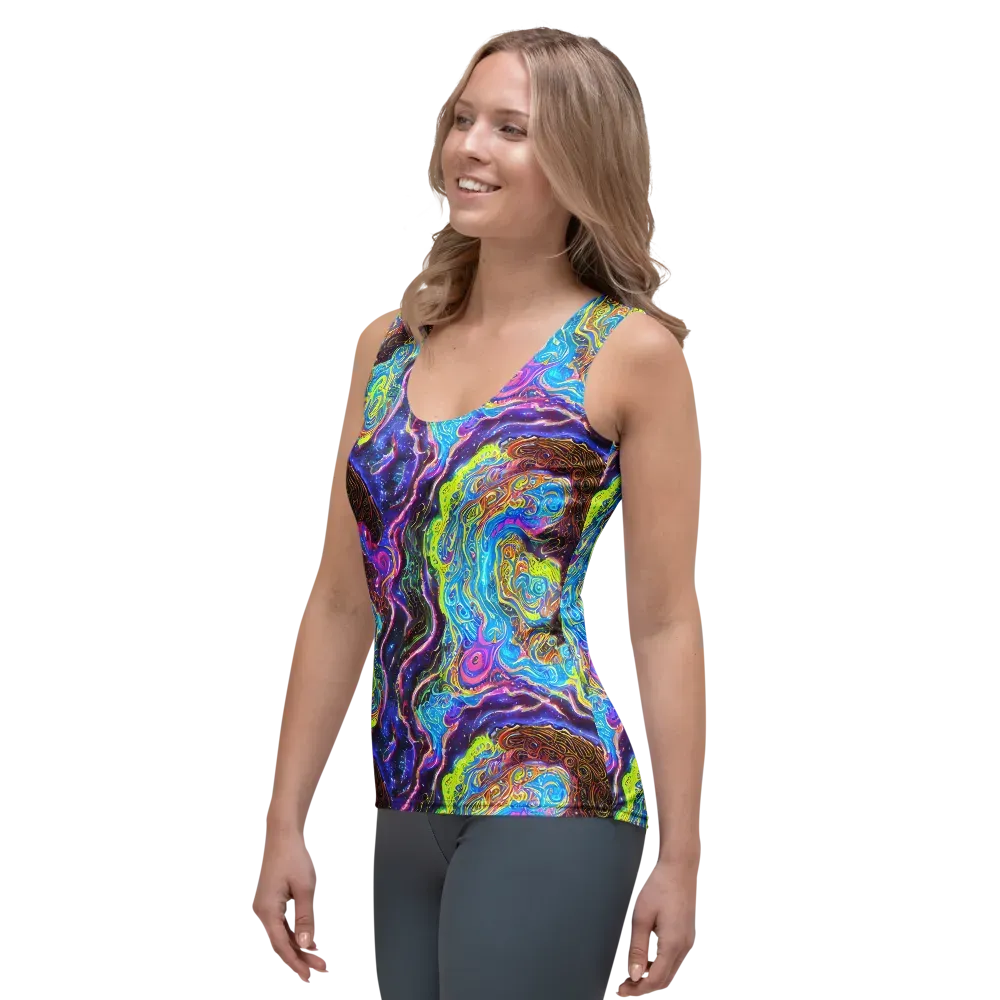 Stellar Riptide on Women's Tank Top — Left Front