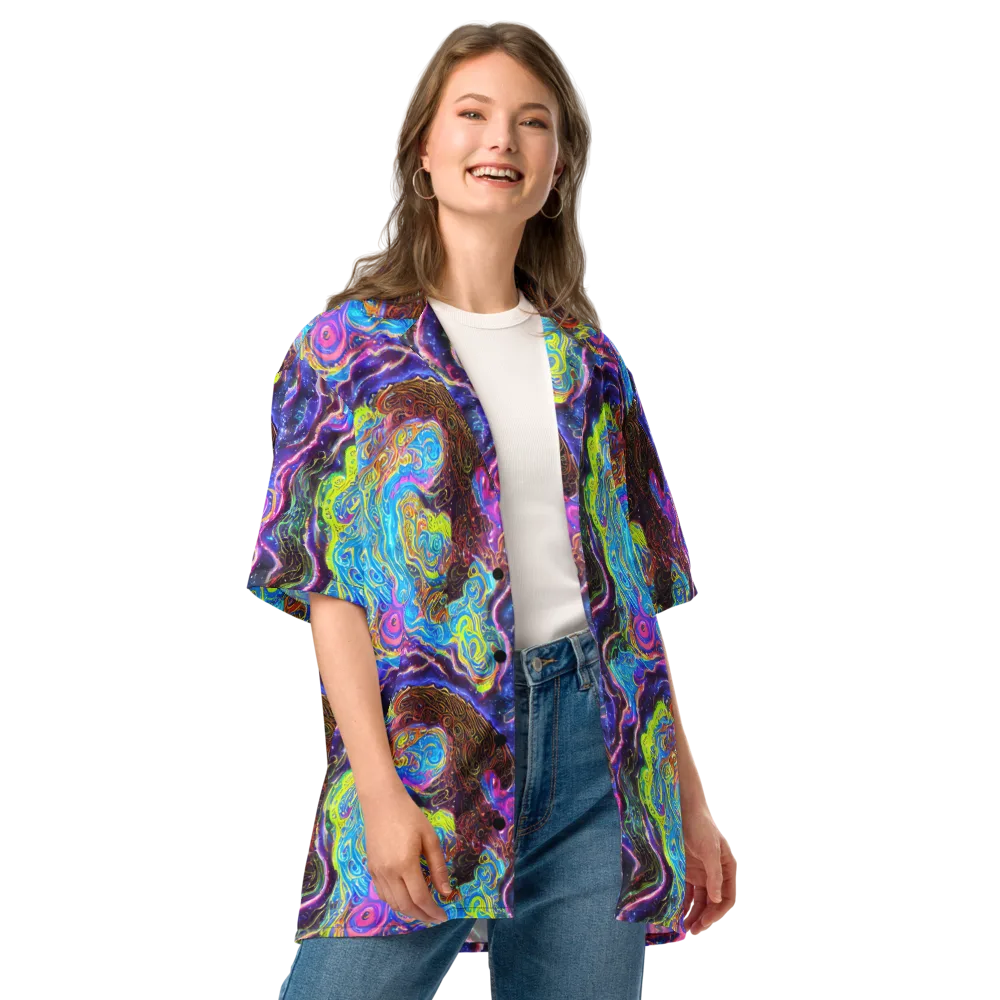 Stellar Riptide on Button Shirt — Front