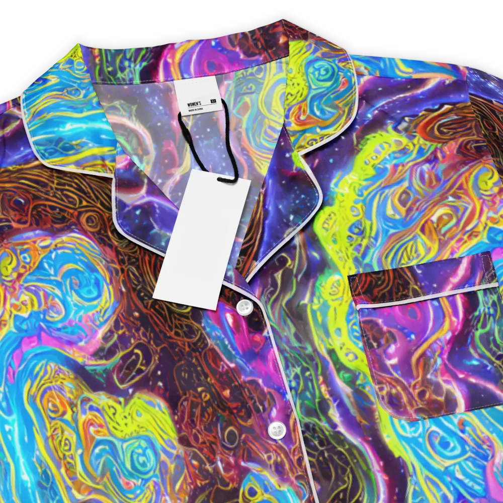Stellar Riptide on Women's Short Sleeve Pajama Top — Product details