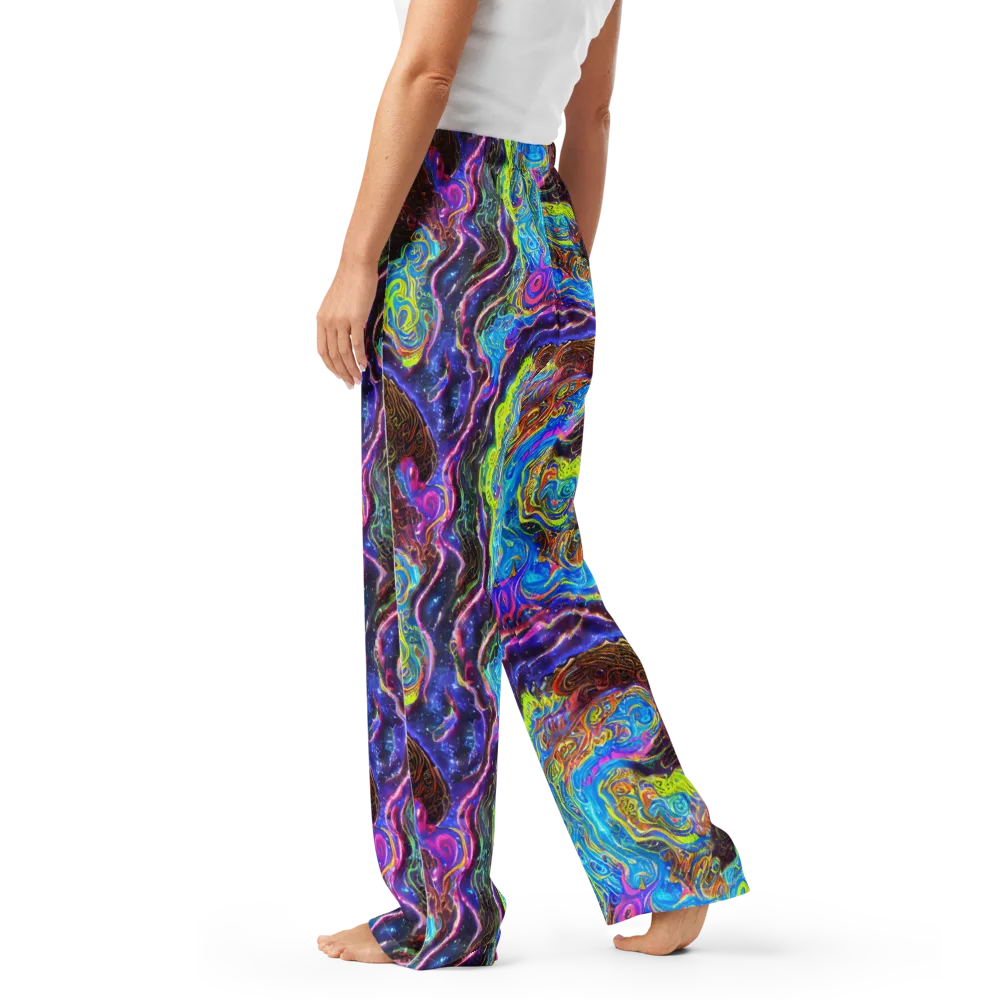 Stellar Riptide on Women's Pajama Pants — Left