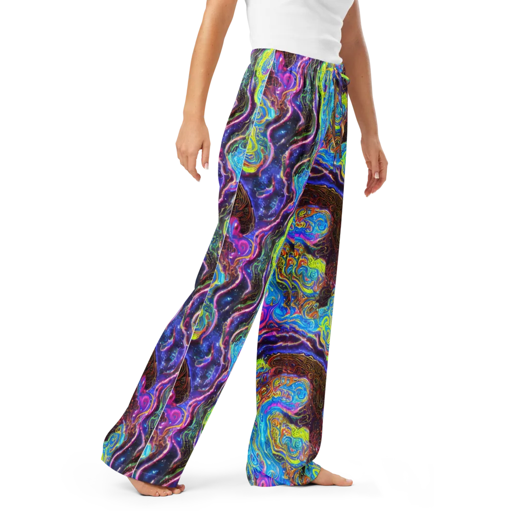 Stellar Riptide on Women's Pajama Pants — Right Front