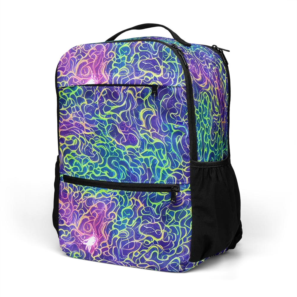 Prismatic Maze on Utility Backpack — Left Front