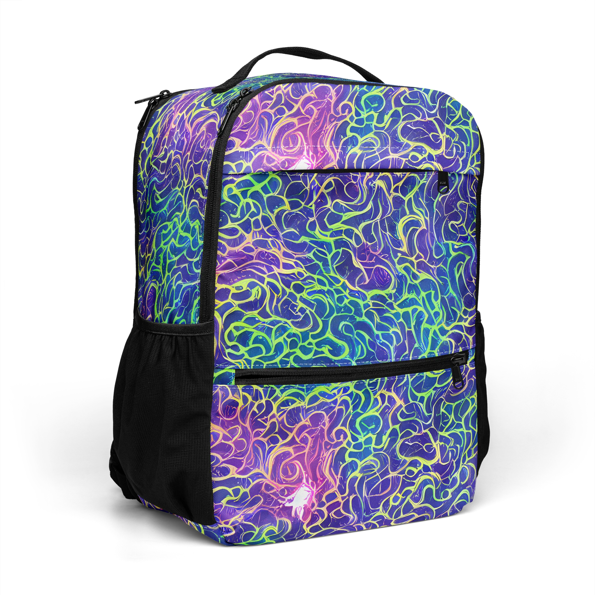 Prismatic Maze on Utility Backpack — Right Front