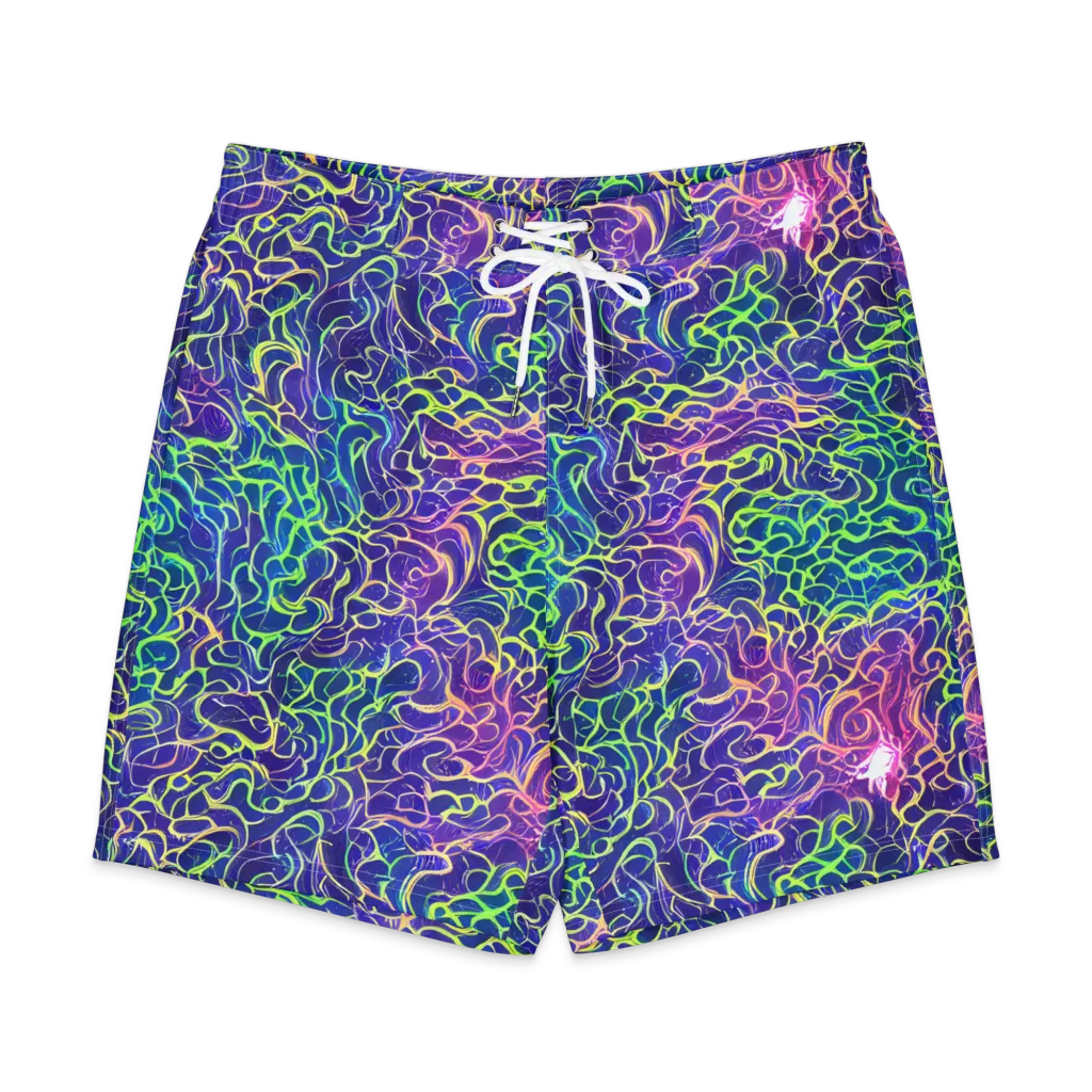 Prismatic Maze on Men's Board Shorts — Front