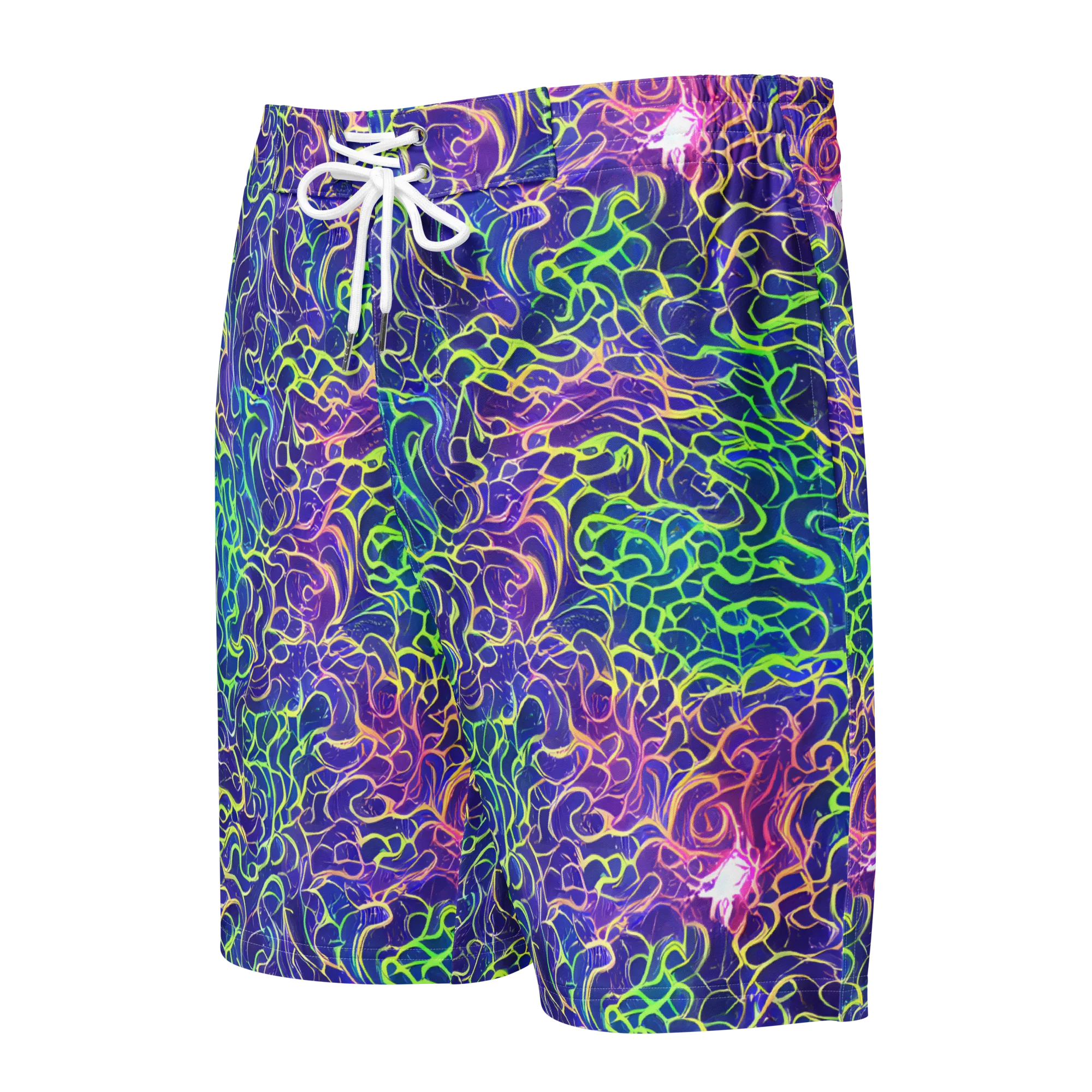 Prismatic Maze on Men's Board Shorts — Front