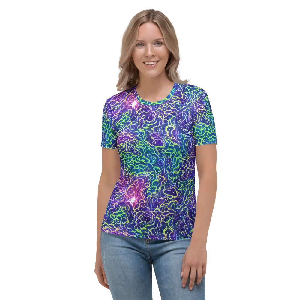 Prismatic Maze on Women's Crew Neck T-Shirt — Front