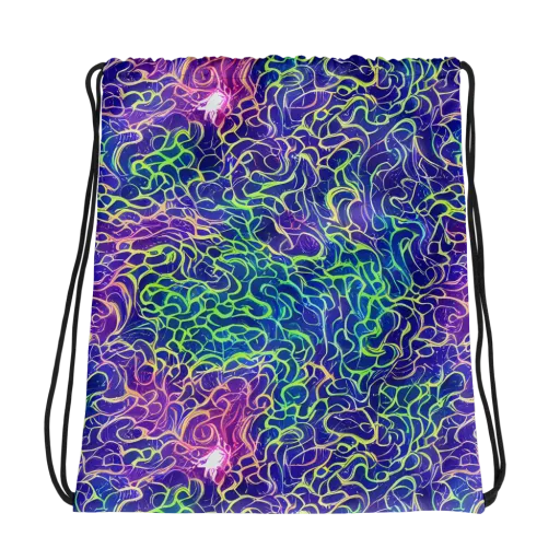 Prismatic Maze on a Drawstring Bag