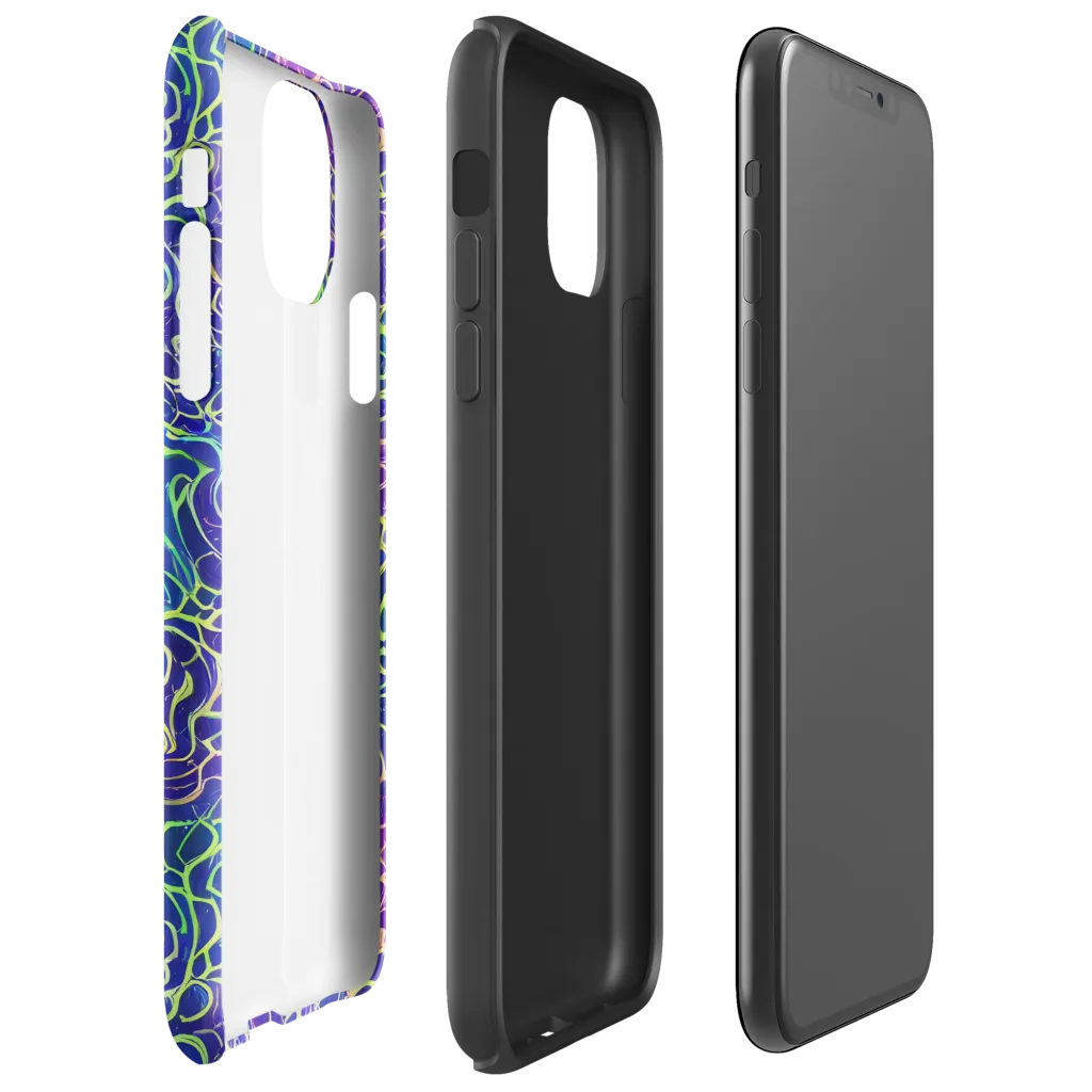 Prismatic Maze on Tough Case for iPhone® — Right