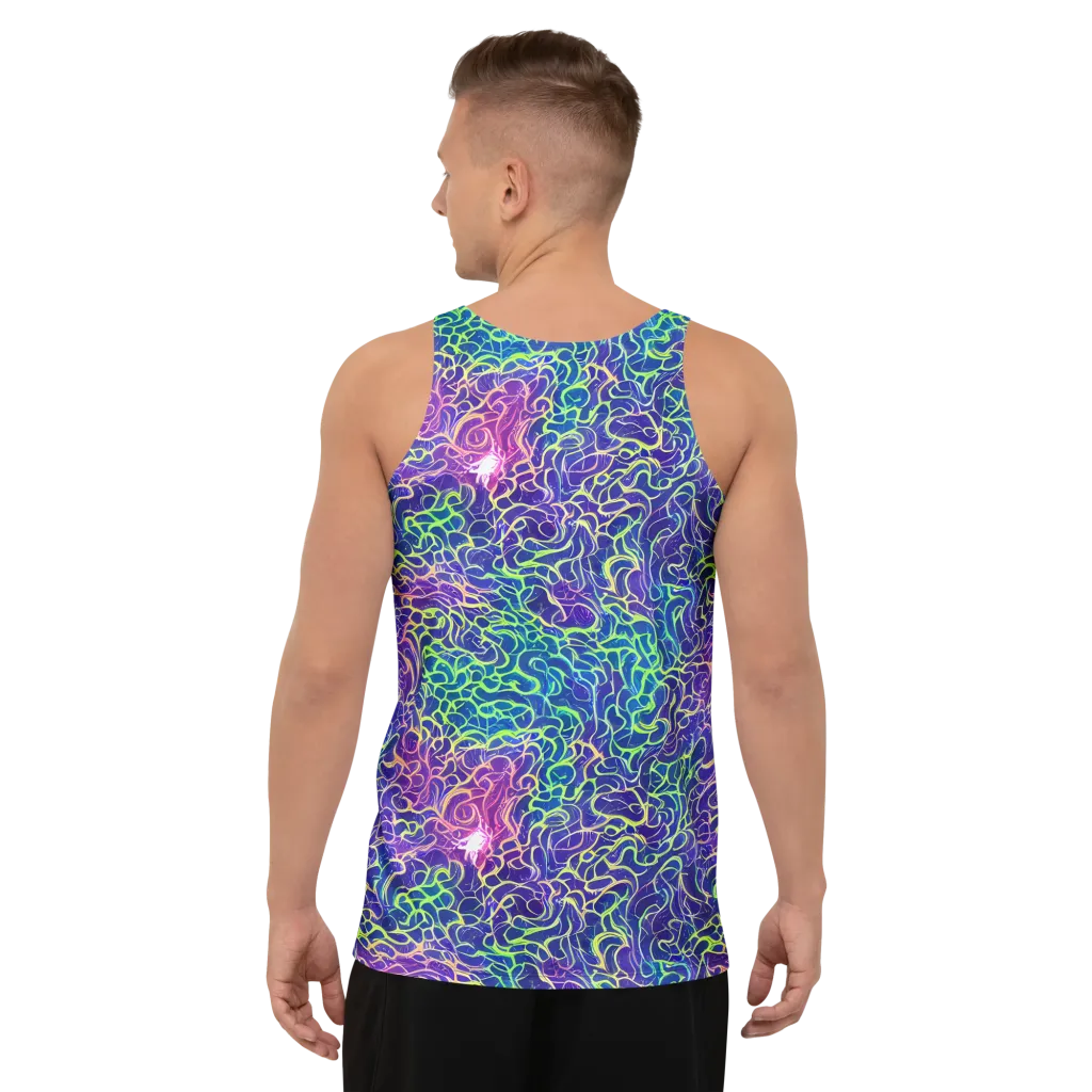 Prismatic Maze on Men's Tank Top — Back
