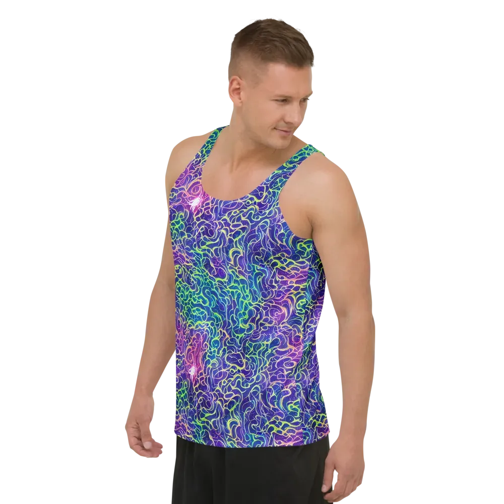 Prismatic Maze on Men's Tank Top — Left Front