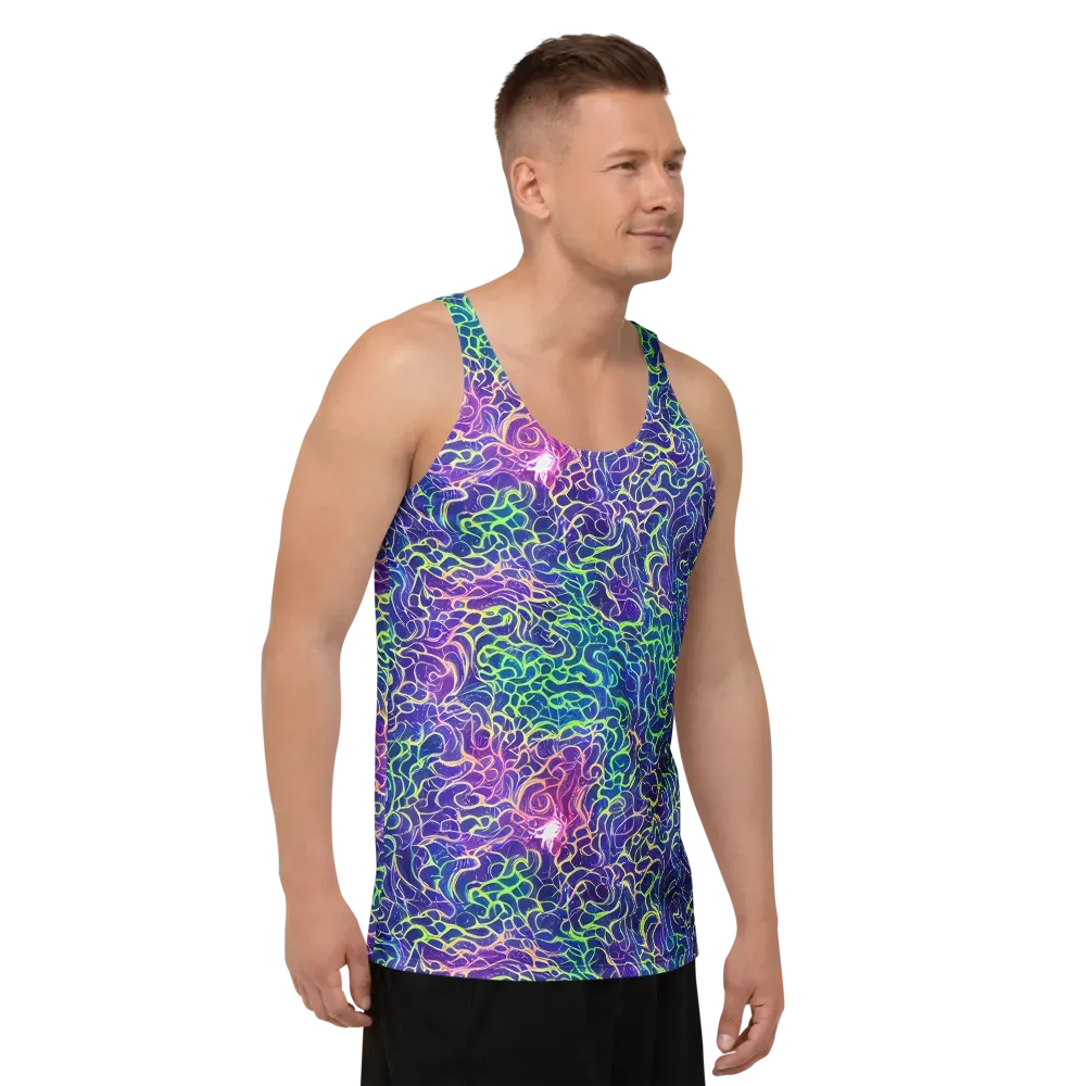 Prismatic Maze on Men's Tank Top — Right Front