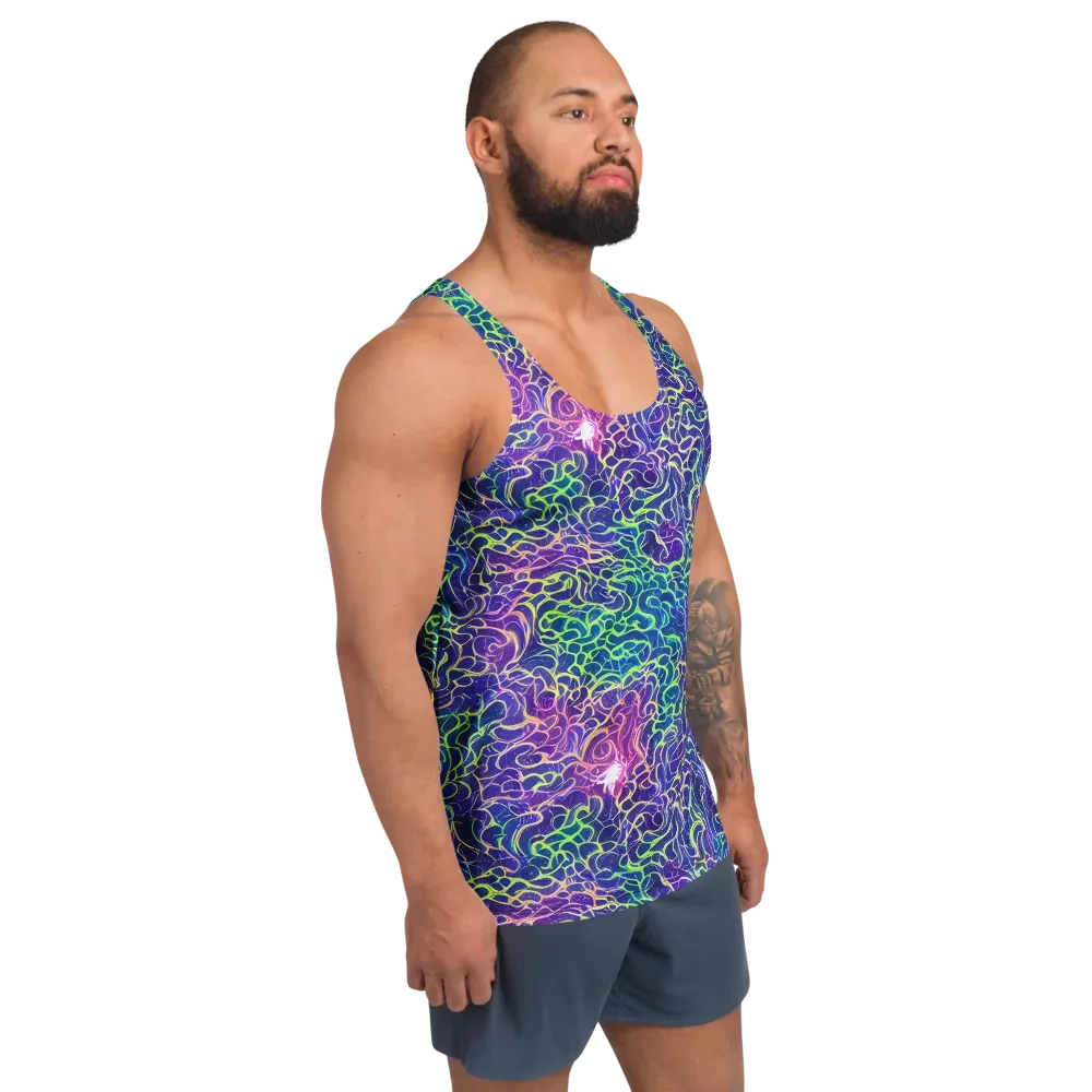 Prismatic Maze on Men's Tank Top — Right Front