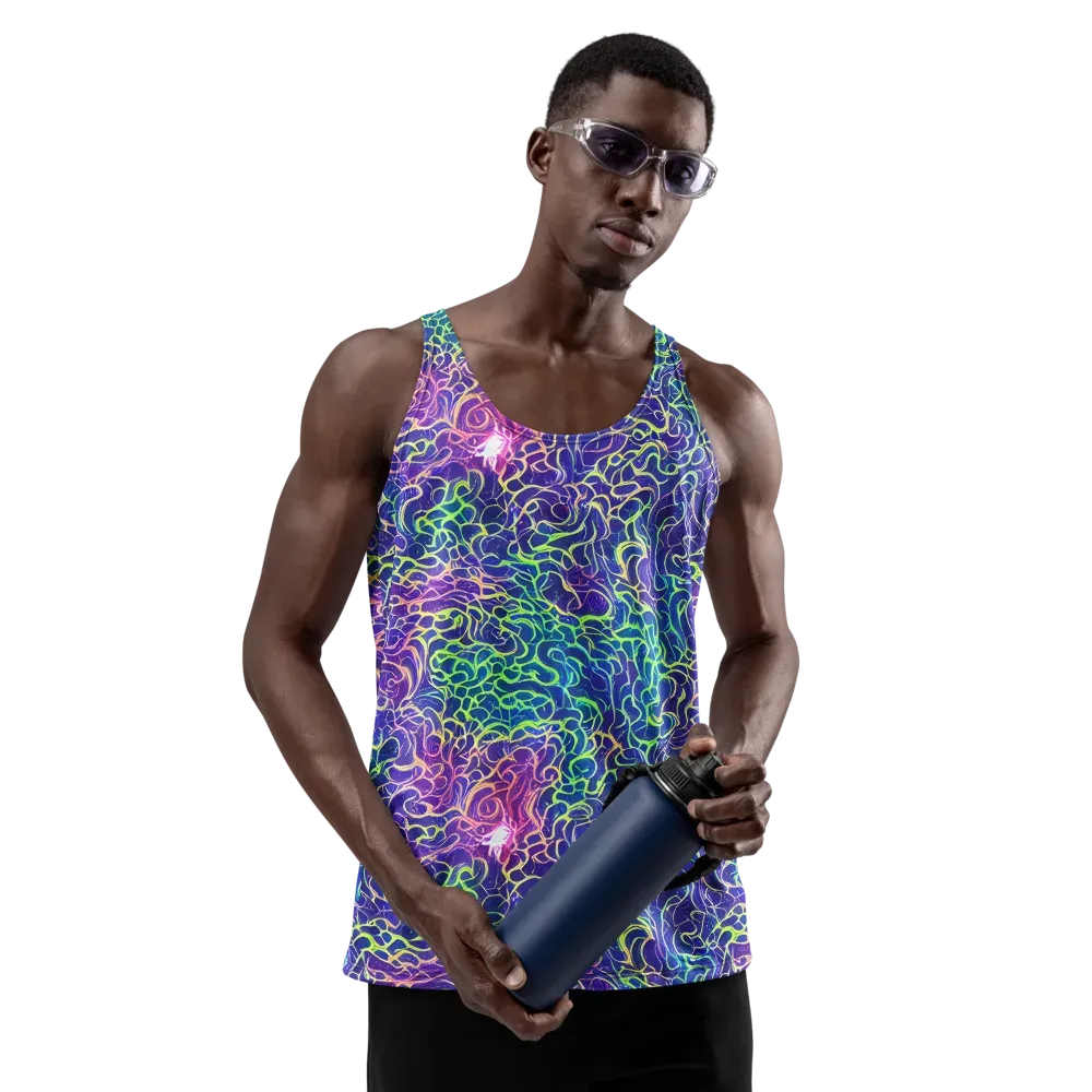 Prismatic Maze on Men's Tank Top — Front