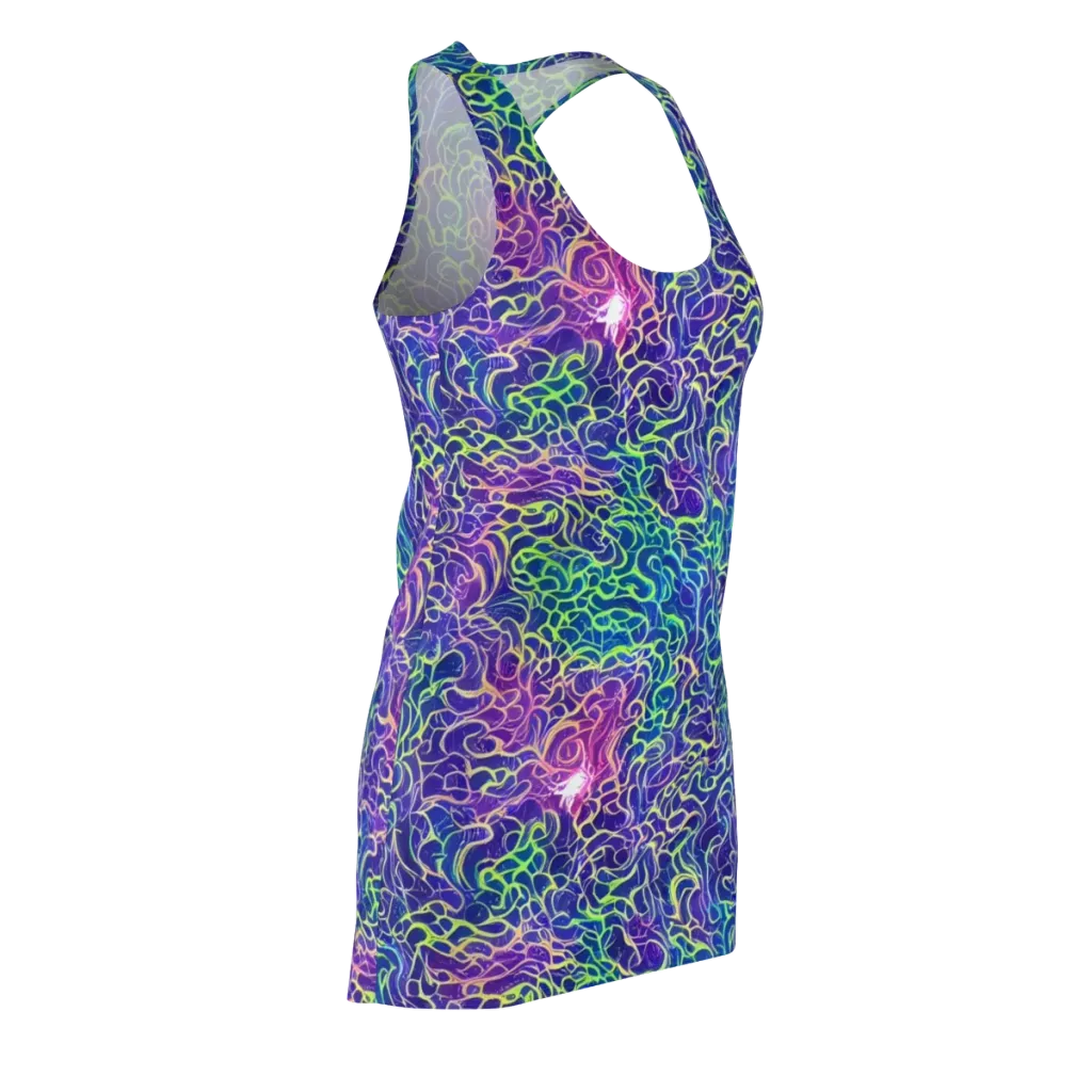 Prismatic Maze on Racerback Dress — Front Side