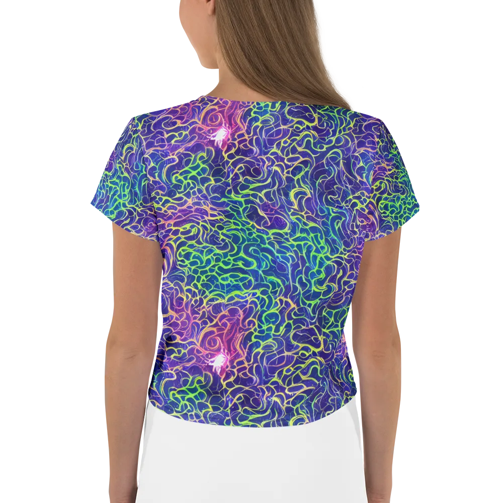 Prismatic Maze on Crop Tee — Back