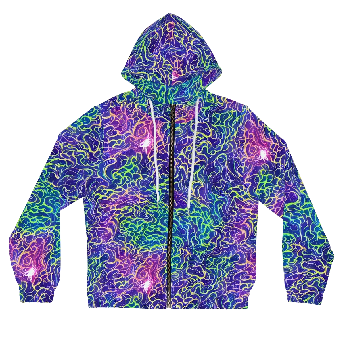 Prismatic Maze on Women's Full-Zip Hoodie — Front