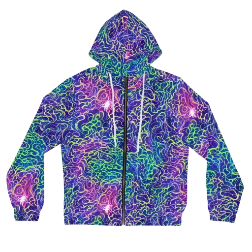 Prismatic Maze on a Women's Full-Zip Hoodie