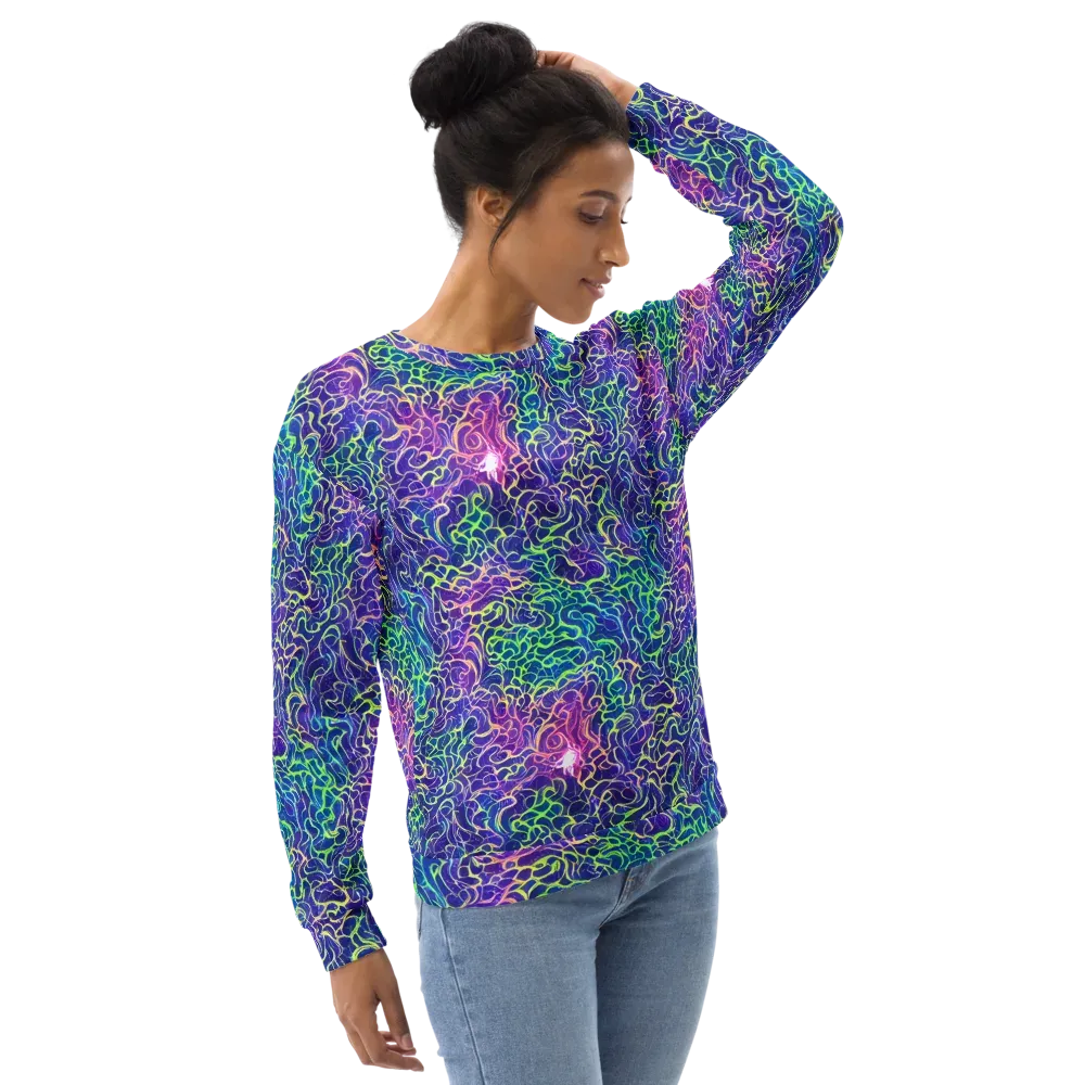 Prismatic Maze on Sweatshirt — Right Front