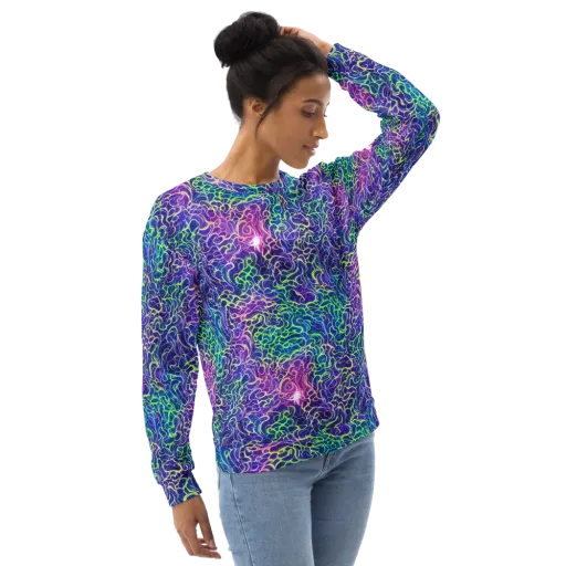 Prismatic Maze on a Sweatshirt