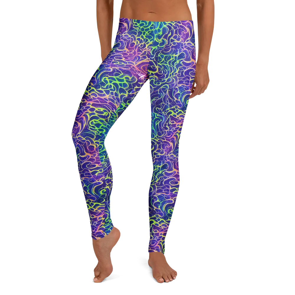 Prismatic Maze on Leggings — Front